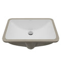 Karran Valera 21 Rectangular Undermount Vitreous China Bathroom Sink In White