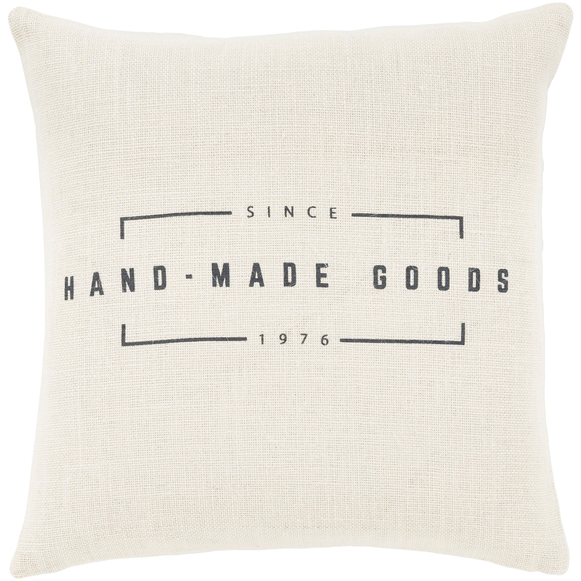 Karson Cream Modern Farmhouse Feather Down Throw Pillow 18 X 18