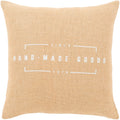 Karson Wheat Modern Farmhouse Poly Fill Throw Pillow 20 X 20