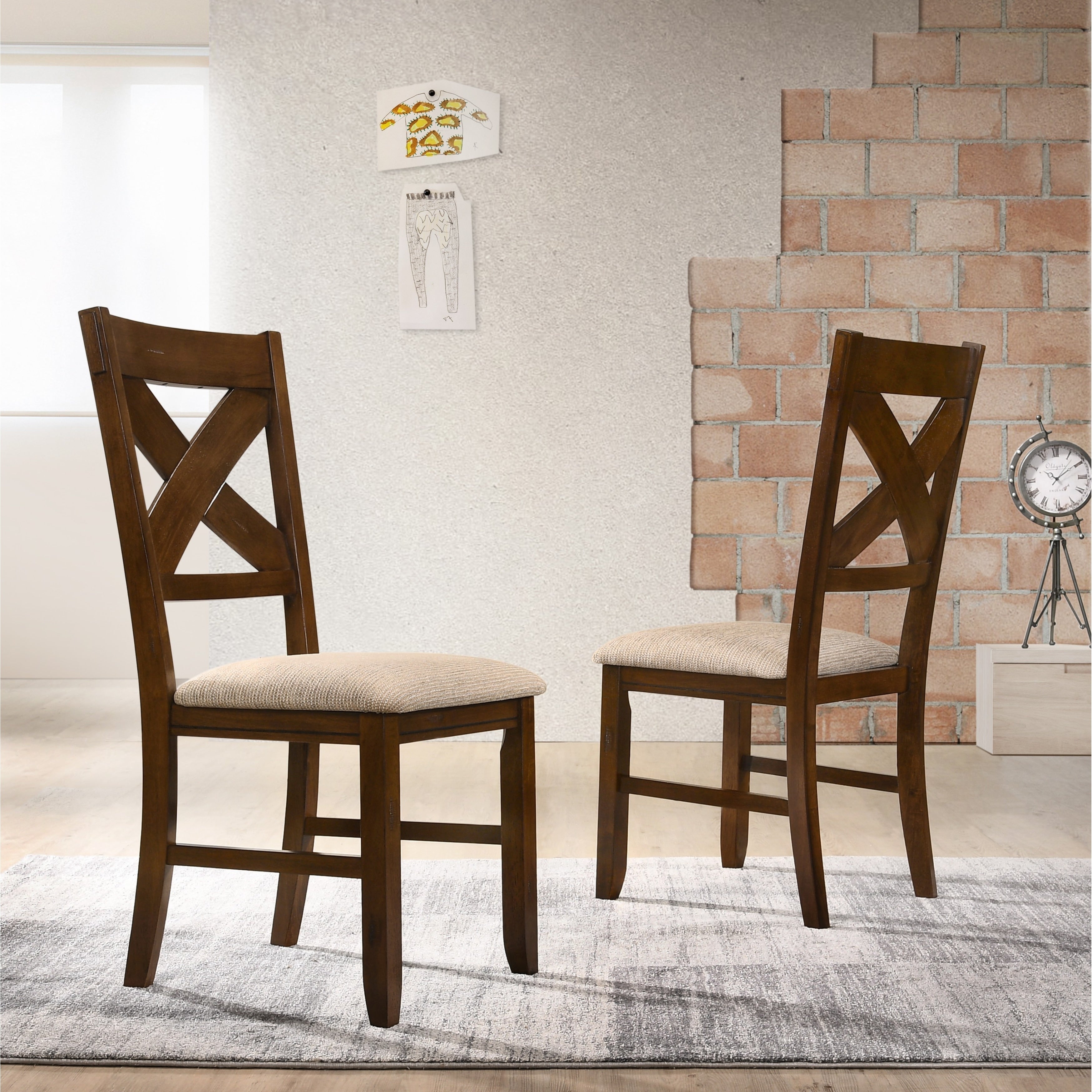 Karven Solid Wood Dining Chairs Set Of 2