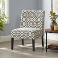 Kassi Grey Geometric Fabric Accent Slipper Chair By Christopher Knight Home