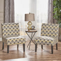 Saloon Fabric Print Accent Chair By Christopher Knight Home Set Of 2