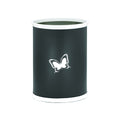Kraftware Kasualware 14 Inch Oval Waste Basket 13 Quart Butterfly