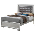 Kat Button Tufted Croc Finish Bed
