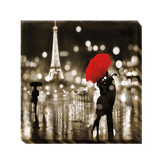 Kate Carrigan A Paris Kiss Canvas Giclee Art