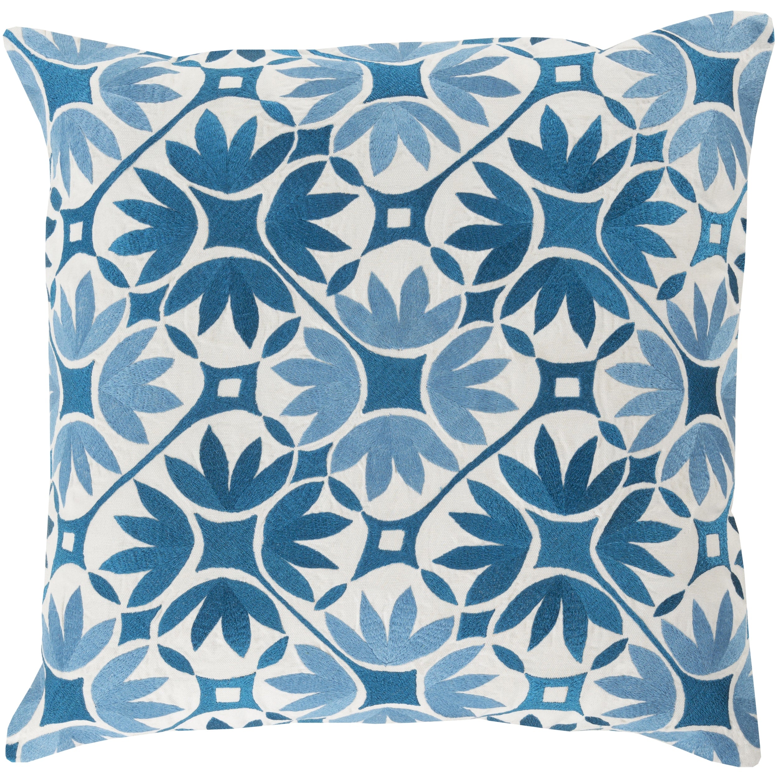 Decorative Carole Floral 22 Inch Throw Pillow