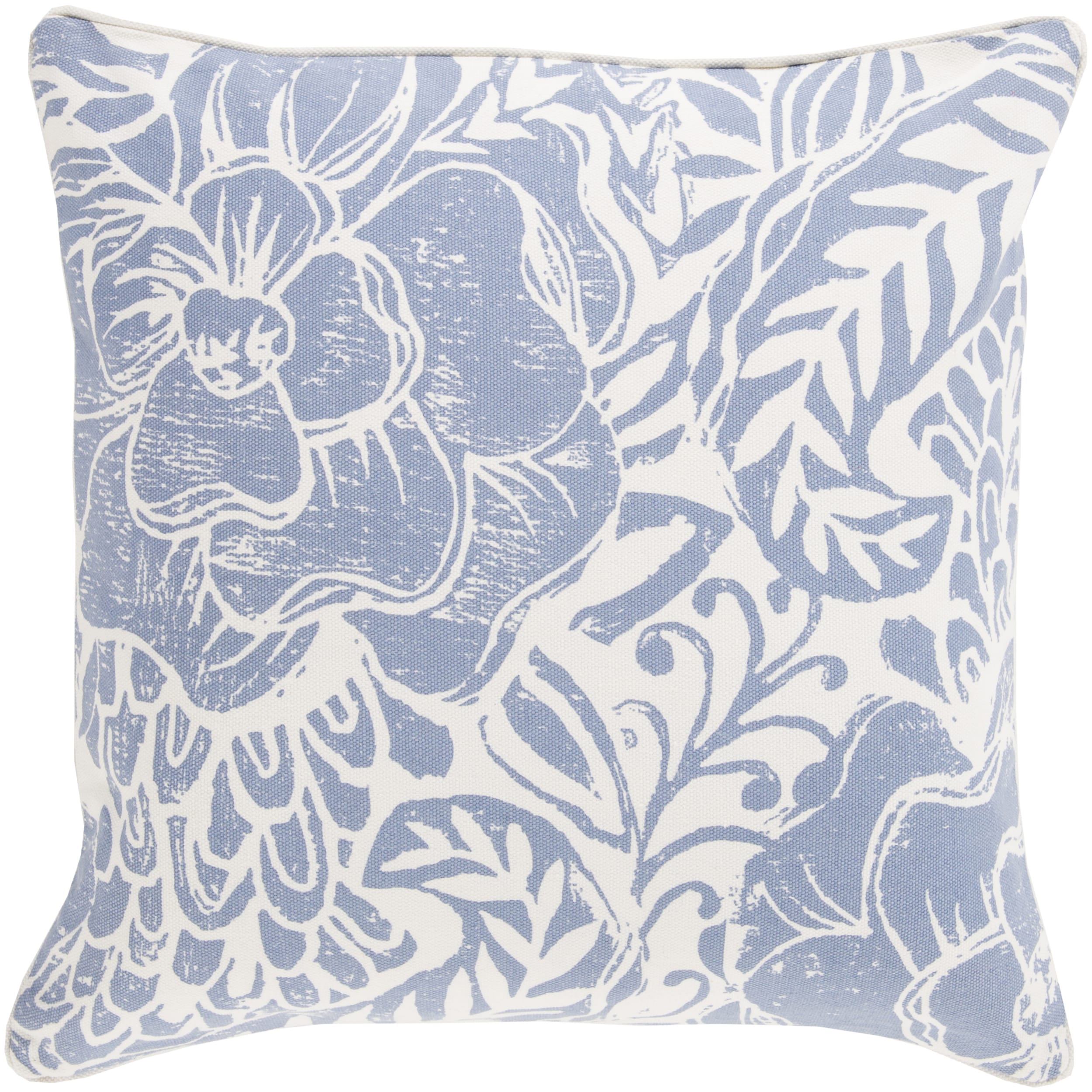 Decorative Daniel Floral Feather Feather Down Or Polyester Filled 20 Inch Pillow
