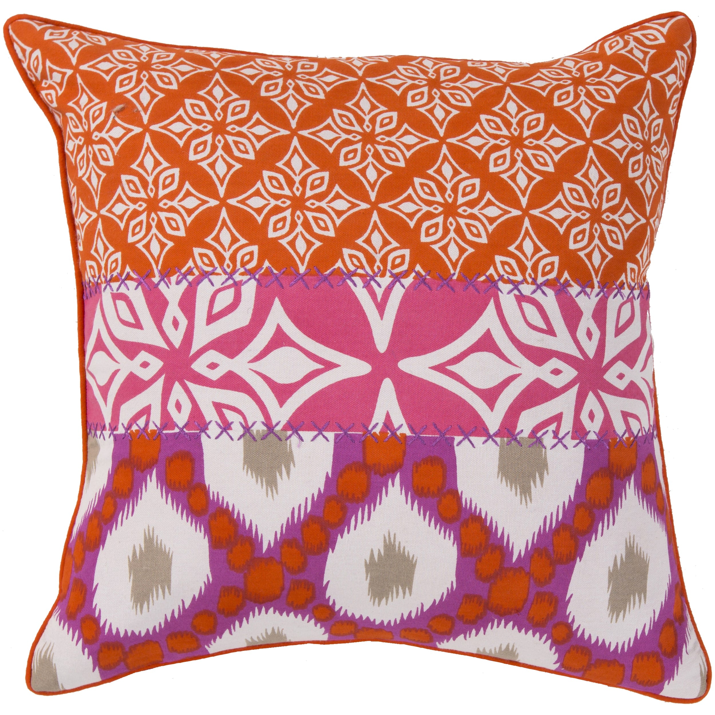 Decorative Elaine Floral Feather Feather Down Or Polyester Filled 20 Inch Pillow