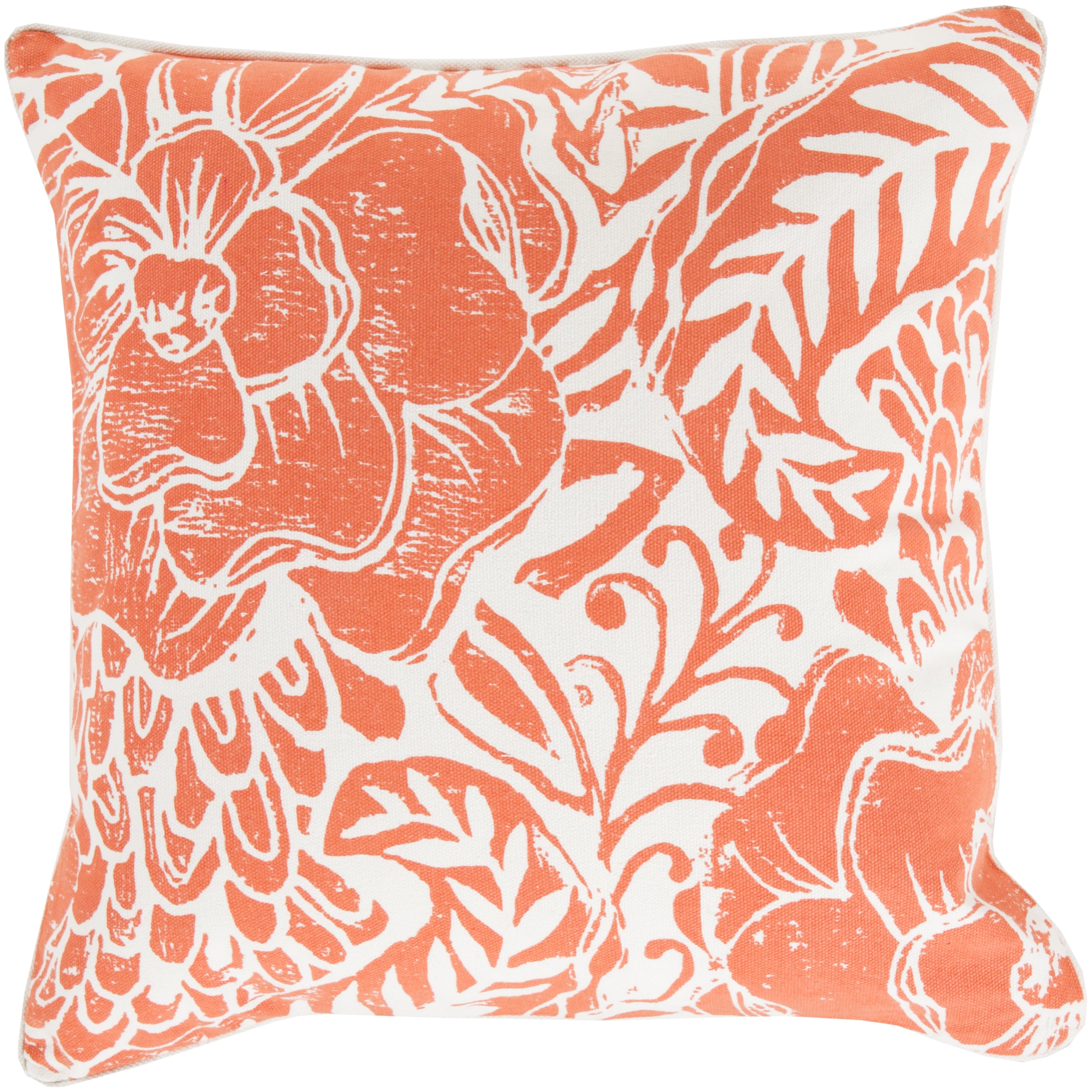 Poly Or Feather Down Filled Daniel Floral 22 Inch Pillow