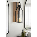 Kate And Laurel Oakly Wood And Metal Wall Sconce Candle Holder