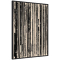 Kate And Laurel 33 Rpm Black And White By Robert Cadloff Framed Canvas Wall Art Print