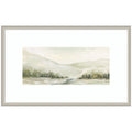 Kate And Laurel Aq Winter Landscape No. 6 By Annie Quigley Framed Wall Art Print