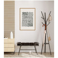 Kate And Laurel Abstract Black By Gabrielly Guedes Framed Canvas Wall Art Print