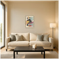 Kate And Laurel Abstract King Fc By Felicia Dadak Framed Mounted Canvas Wall Art Print