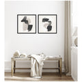 Kate And Laurel Abstract Neutral 01 02 2 Piece Framed Canvas Wall Art Set By Gabrielly Guedes