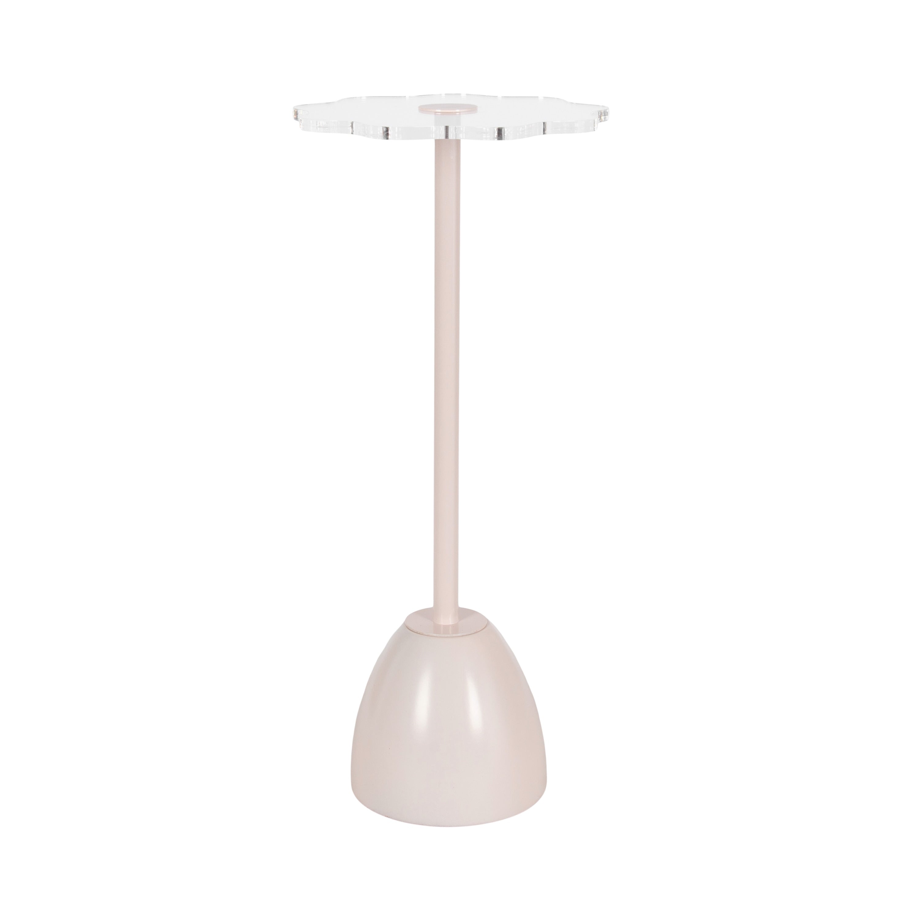Kate And Laurel Acari Scalloped Drink Table