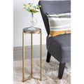 Kate And Laurel Aguilar Glam Drink Table 8X8X23