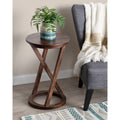 Kate And Laurel Aja Modern Wood Accent Table 15X15X23
