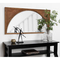 Kate And Laurel Andover Wood Glass Wall Panel Arch Mirror