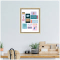 Kate And Laurel Aquarius Matchbooks 14X18 Fc By Megan Ryan Framed Wall Art Print