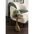 Kate And Laurel Auclair Sculptural Round Metal Side Table 14X14X22