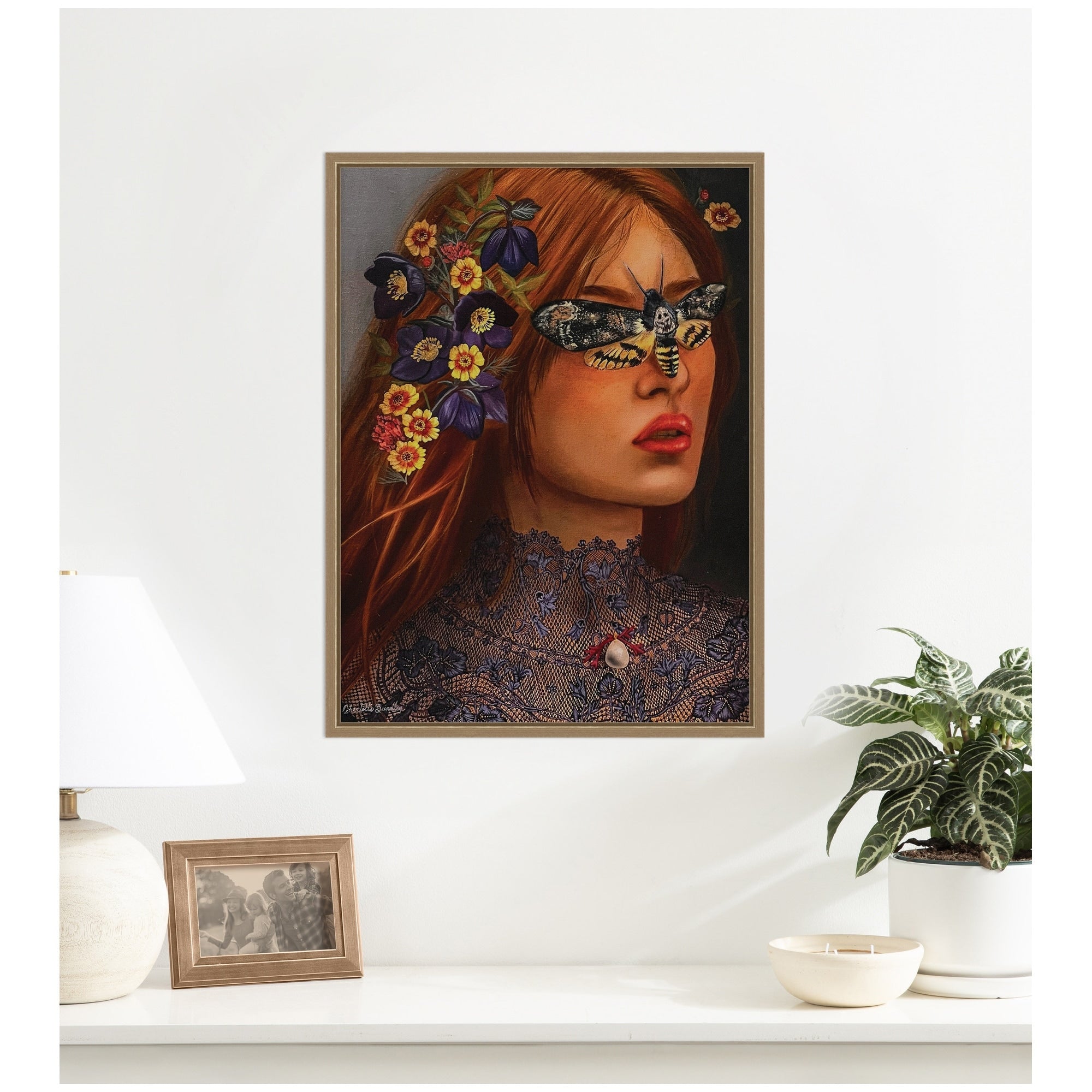 Kate And Laurel Autumn By Charlotte Brindley Framed Canvas Wall Art Print
