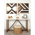 Kate And Laurel Baralt Shiplap Black White And Rustic Brown Wood Plank Art