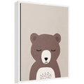 Kate And Laurel Bear By July Art Prints Framed Canvas Wall Art Print