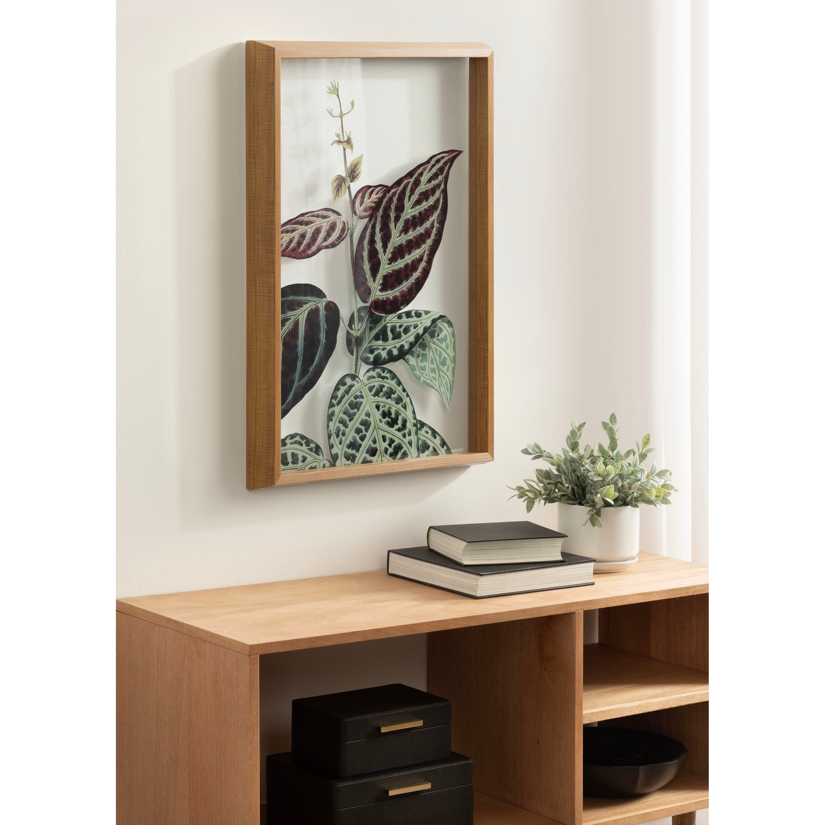 Kate And Laurel Bignonia Argyro Violascens Edward Joseph Lowe By Nostalgia Prints Framed Printed Glass Wall Art