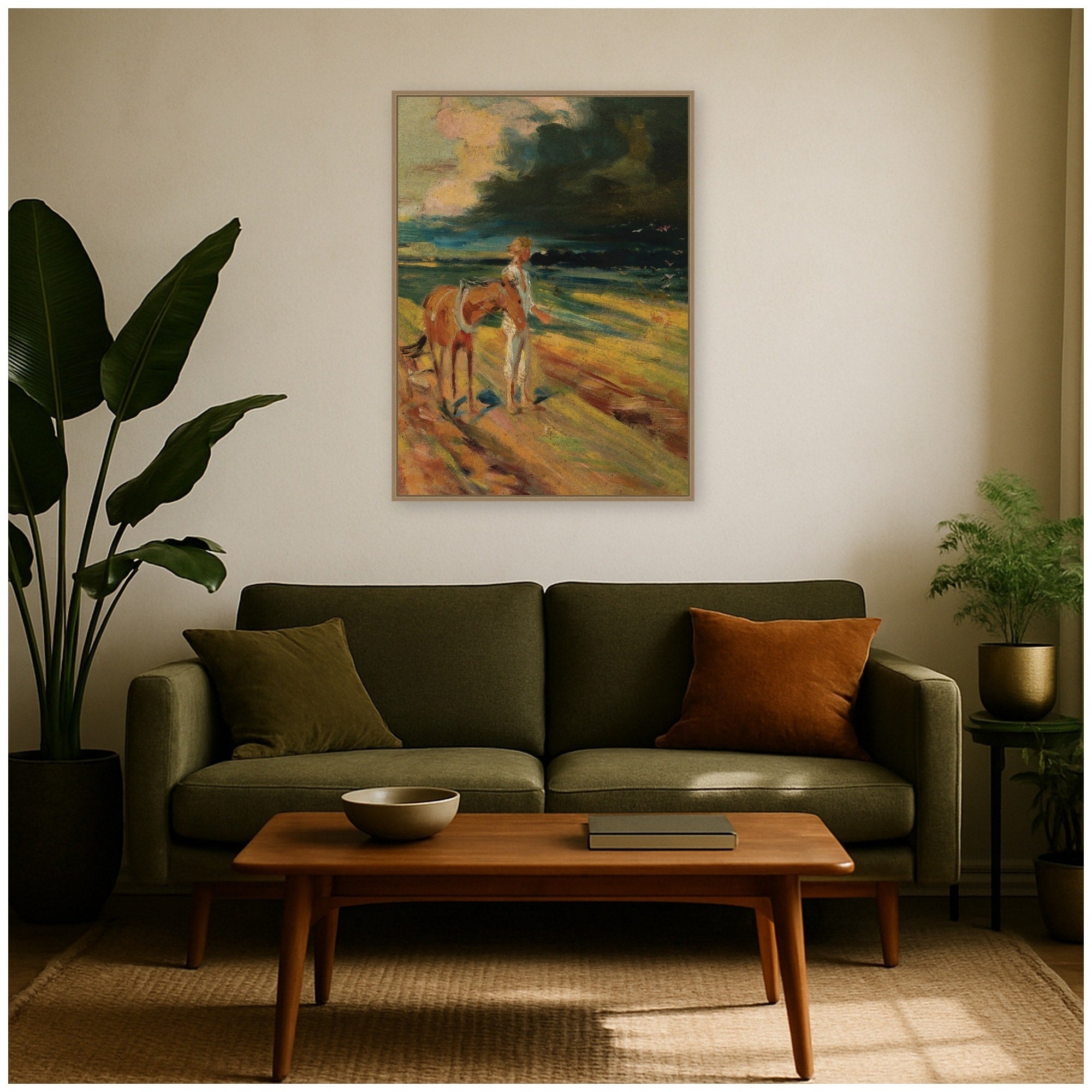 Kate And Laurel Black Clouds 1870 Adam Chmielowski By Nostalgia Prints Framed Canvas Wall Art Print