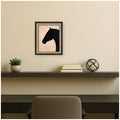 Kate And Laurel Black Horse Silhouette By Laura Moss Framed Mounted Canvas Wall Art Print
