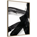 Kate And Laurel Black Mark No. 2 By Amy Lighthall Framed Canvas Wall Art Print