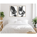 Kate And Laurel Black And White Abstract 01 02 2 Piece Framed Canvas Wall Art Set By Gabrielly Guedes