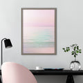 Kate And Laurel Blake Dreamy Pastel Seascape Framed Printed Glass By Dominique Vari 18X24