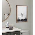 Kate And Laurel Blake Koala In Bathtub Black And White Framed Printed Glass By Amy Peterson