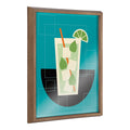 Kate And Laurel Blake Mojito Framed Printed Glass