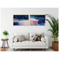 Kate And Laurel Blue Current No. 1 No. 2 2 Piece Framed Canvas Wall Art Set By Amy Lighthall