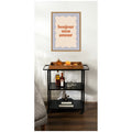 Kate And Laurel Bonjour Mon Amour Love Quote By Laura Moss Framed Canvas Wall Art Print