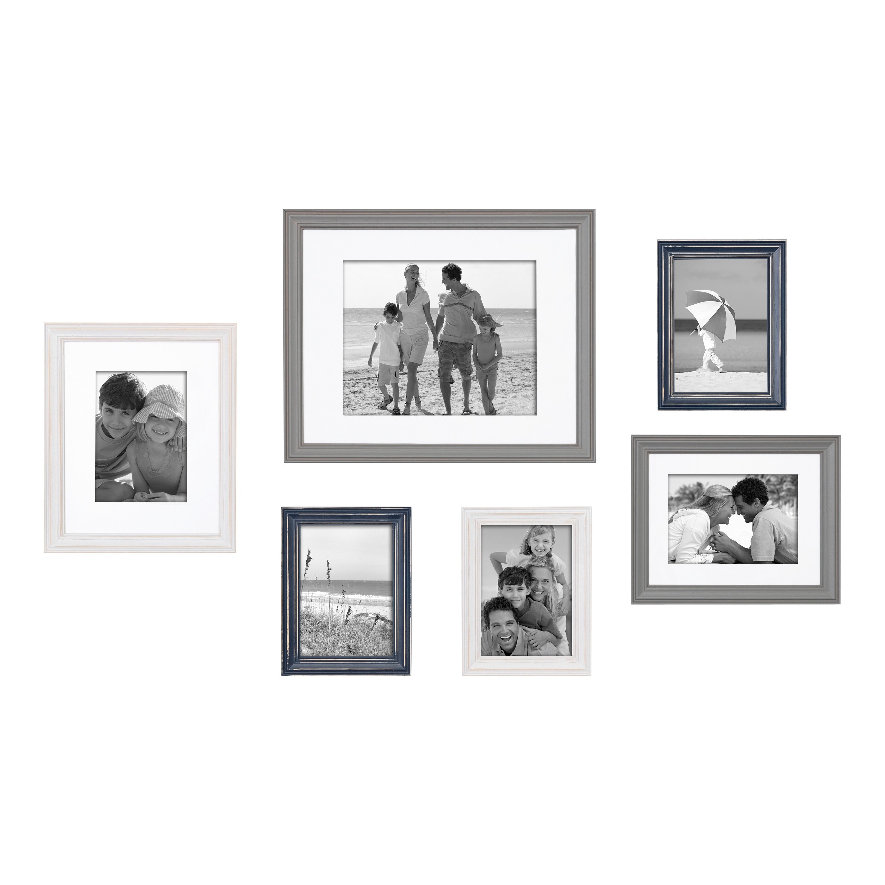 Kate And Laurel Bordeaux 6 Piece Gallery Wall Frame Set