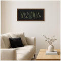 Kate And Laurel Botanical Leaf Study Panel Black By Stephanie Klatt Framed Mounted Canvas Wall Art Print