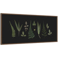 Kate And Laurel Botanical Leaf Study Panel By Stephanie Klatt Framed Canvas Wall Art Print