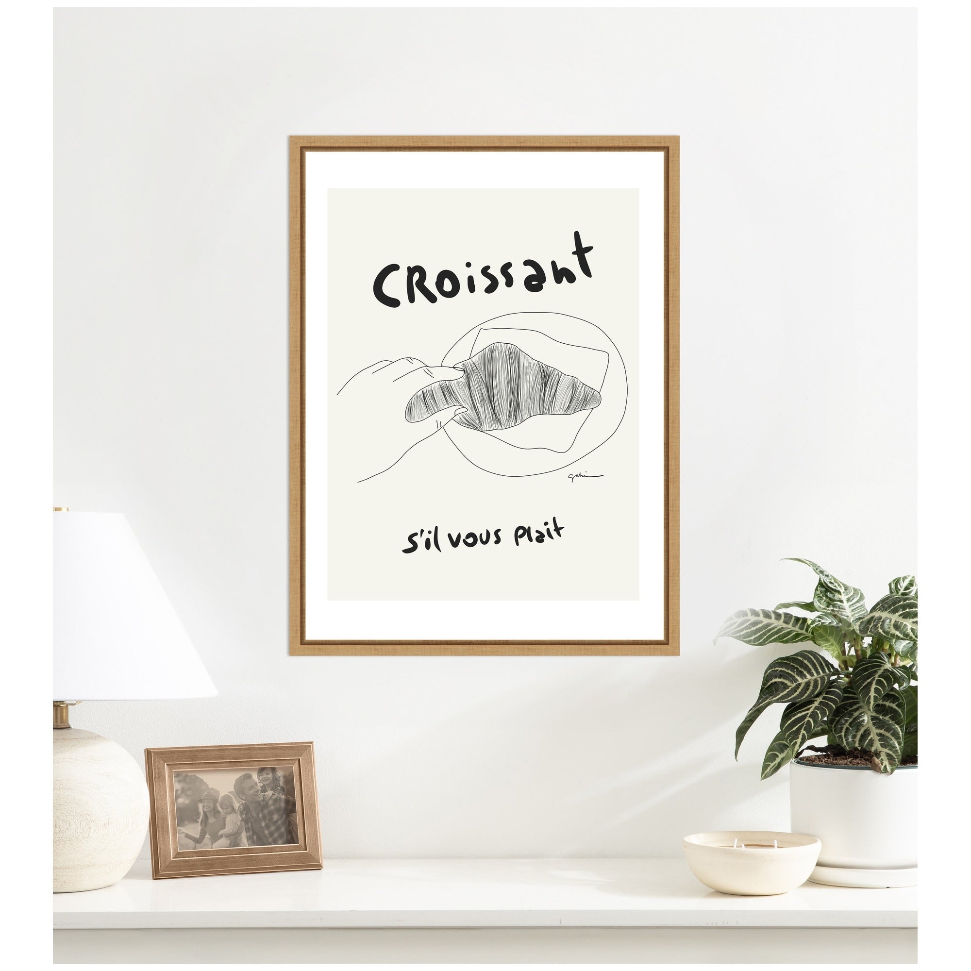 Kate And Laurel Breakfast Club By Gabrielly Guedes Framed Canvas Wall Art Print
