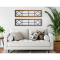 Kate And Laurel Brenham Wood And Metal Wall Plaque
