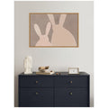 Kate And Laurel Bunny Mama And Baby Ii By Alicia Abla Framed Canvas Wall Art Print