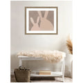 Kate And Laurel Bunny Mama And Baby By Alicia Abla Framed Wall Art Print