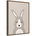 Kate And Laurel Bunny By July Art Prints Framed Canvas Wall Art Print