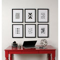 Kate And Laurel Calter 6 Piece Framed Black And White Print Art Set