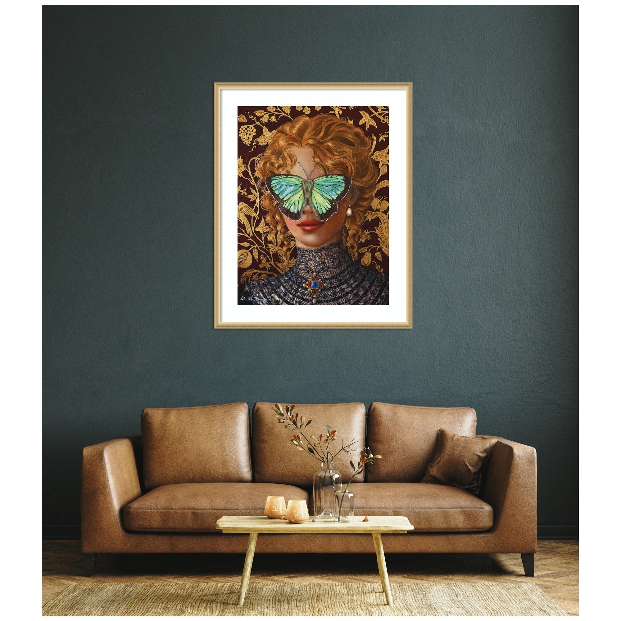 Kate And Laurel Cassandra By Charlotte Brindley Framed Wall Art Print