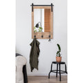 Kate And Laurel Cates Wood Framed Wall Mirror With Hooks