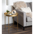 Kate And Laurel Celia Metal Round Side Table